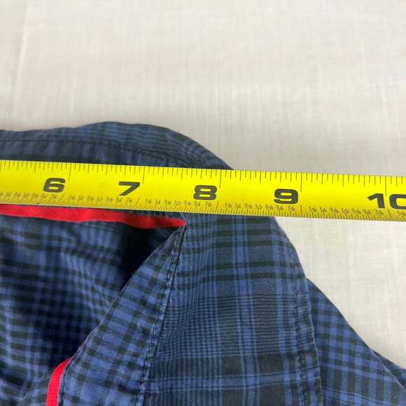 The North Face Men's Large Blue Plaid Long Sleeve Button Down Shirt Western - Picture 5 of 11